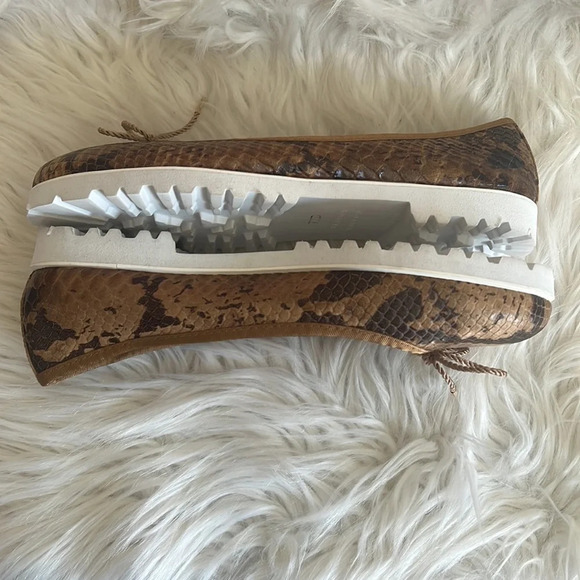 New Paul Mayer Attitudes Bingo Python Brown Ballet Flats Sz-7.5 - Picture 5 of 7